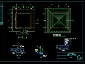 一套园林公园古建筑凉亭建筑设计图免费下载