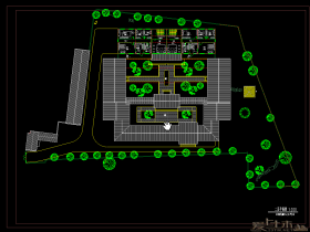 一套经典的二层四合院式住宅建筑平立面CAD图纸