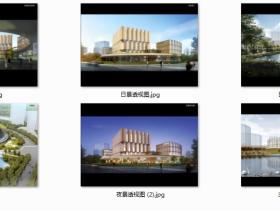 非常全的一套5层钢框架结构社区中心图纸(建筑结构水暖电+效果图)