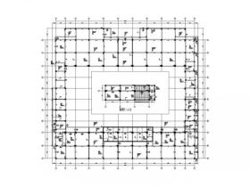 一套4层框架结构体育馆结构施工图