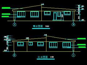 某城市公园公厕园林建筑施工图纸(含水暖电专业图纸)